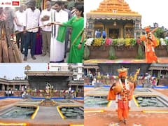 Tadepalli Sankranthi Celebrations: సీఎం క్యాంప్ ఆఫీసులో ఘనంగా సంక్రాంతి సంబరాలు - ఆకట్టుకుంటోన్న వెంకటేశుని నమూనా ఆలయం