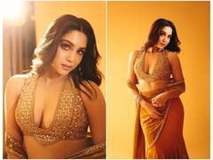 Sharvari Wagh Radiates Charm In A Mustard Yellow Saree; SEE PICS