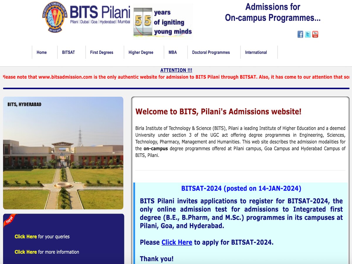 BITSAT 2024 Registration Process Begins On Steps