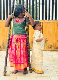 Celebrities Pongal Photos : அன்பு பொங்க குடும்பத்துடன் தை முதல் நாளை கொண்டாடிய திரை பிரபலங்கள்!