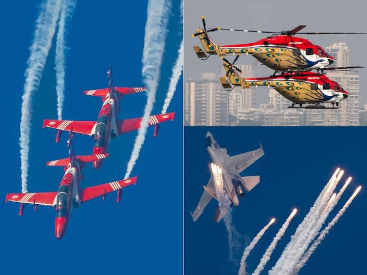 Mumbai Air Show:   मुंबईत भारतीय हवाई दलाकडून एयर शोचं आयोजन करण्यात आलं होतं.