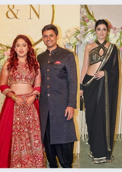 ਈਰਾ ਦੀ ਰਿਸੈਪਸ਼ਨ 'ਚ ਅਭਿਨੇਤਰੀਆਂ ਦਾ ਕਾਤਿਲ ਲੁੱਕ