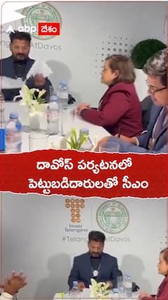 దావోస్ లో పెట్టుబడిదారులతో సీఎం రేవంత్, మంత్రి శ్రీధర్ బాబు భేటీ