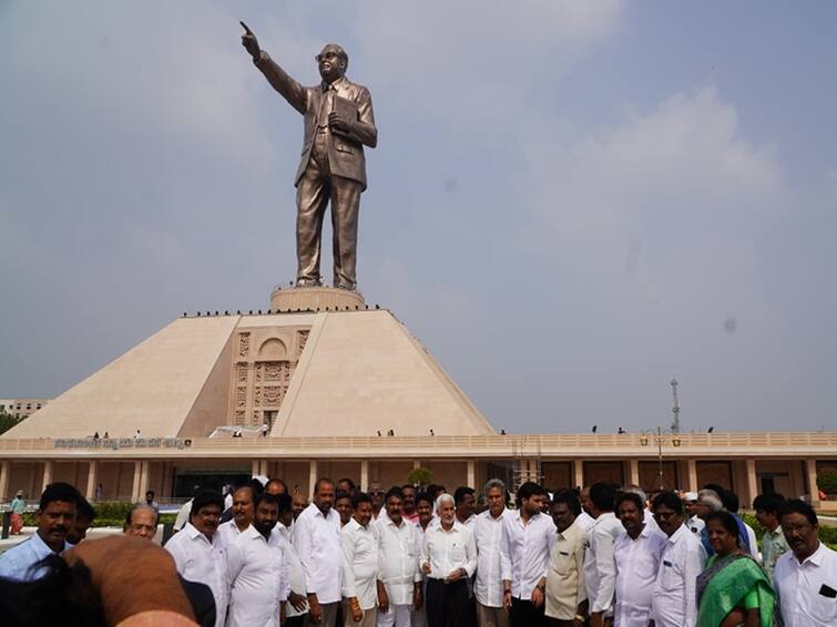 Vijayawada news bronze statue of Baba Saheb Ambedkar to be unveiled on 19th January Ambedkar Statue: 19న అంబేద్కర్ భారీ విగ్రహ విష్కరణ, 1.20 లక్షల మంది సమక్షంలో