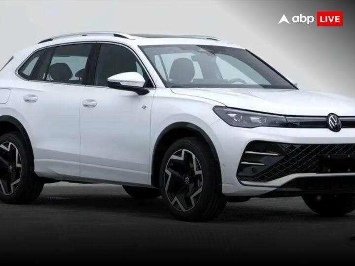 First images are revealed of upcoming Volkswagen Tayron SUV Volkswagen Tayron: फॉक्सवैगन टेरॉन एसयूवी की पहली तस्वीरें आई सामने, अगले साल भारत में होगी लॉन्च 