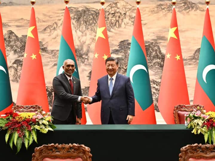 India Maldives Row President Mohammed Muizzu Visited China India Maldives Relation