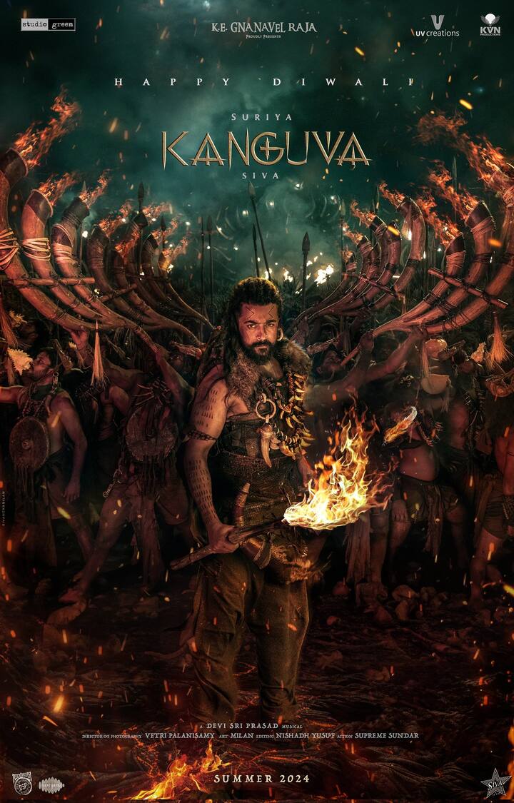 கங்குவா படக்குழு ஷூட்டிங்கில் பிசியாக இருந்தாலும், க்ளிம்ப்ஸ் வீடியோ, ஃபர்ஸ்ட் லுக் வெளியிட்டு ரசிகர்களுக்கு அவ்வப்போது அப்டேட் கொடுத்து வந்தது.