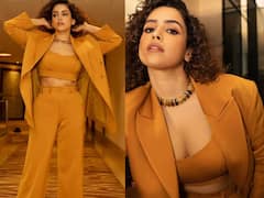 In PICS: Sanya Malhotra Rocks A Formal Pantsuit Look