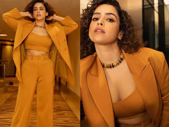 Sanya Malhotra is the one who can take formal style to new heights. Take a look at her latest pictures.