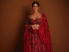 Malavika Mohanan Looks Stunning In Red Lehenga; Check Out Pics