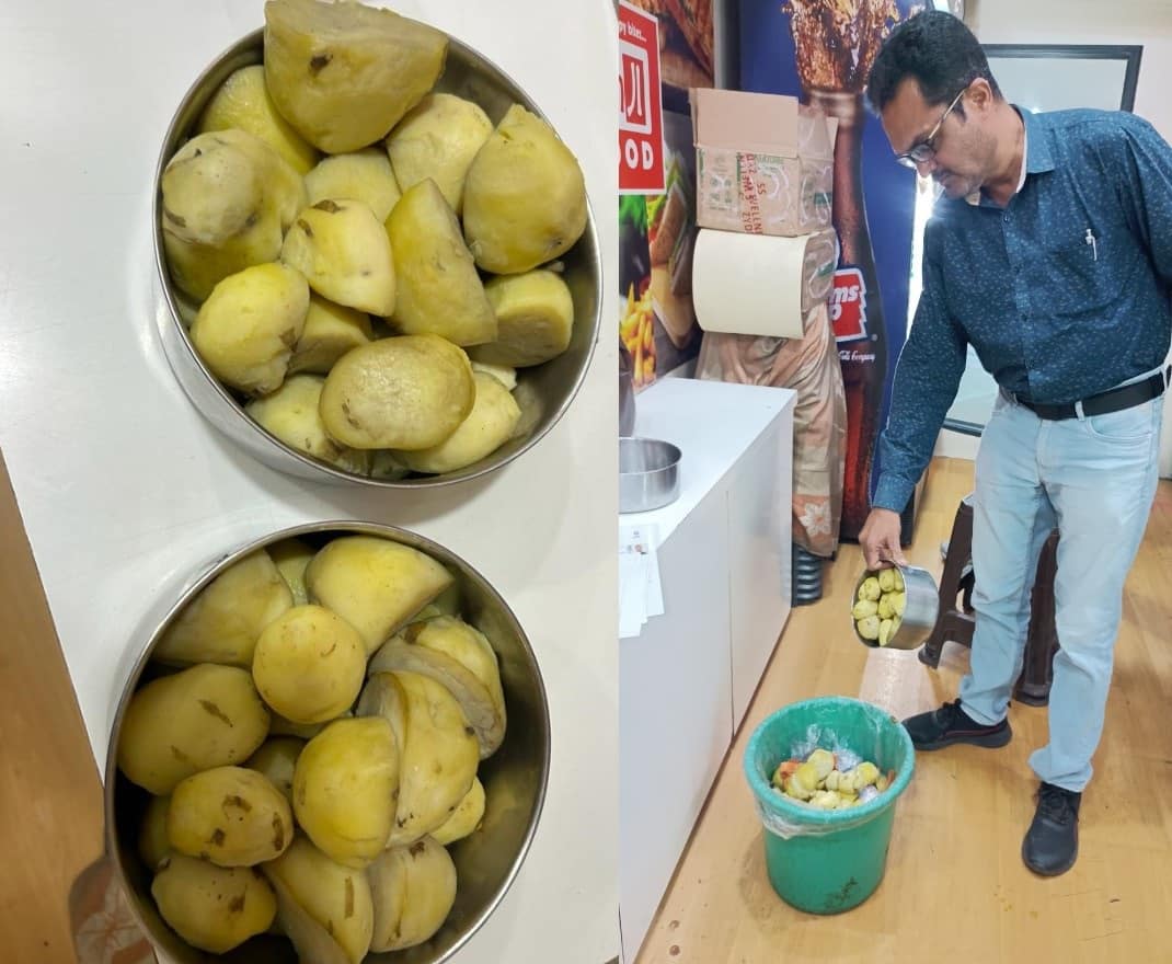 Rajkot News: રાજકોટમાં ફાસ્ટફૂડ ખાતા પહેલા સાવધાન, જાણીતી ફાસ્ટ ફુડમાંથી સડેલા બટેટા અને વાસી ચોકલેટ સોસ મળી આવ્યો Be careful before eating fast food in Rajkot, stale potato and stale chocolate sauce found in famous fast food Rajkot News: રાજકોટમાં ફાસ્ટફૂડ ખાતા પહેલા સાવધાન, જાણીતી ફાસ્ટ ફુડમાંથી સડેલા બટેટા અને વાસી ચોકલેટ સોસ મળી આવ્યો