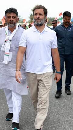 Bharat Jodo Nyay Yatra के दौरान Rahul Gandhi से मिला ये बाइकर | #abpnewsshorts