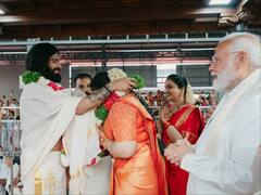 IN PICS: PM Modi Attends BJP Member Suresh Gopi’s Daughter’s Wedding At Guruvayur Temple