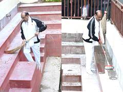 स्वच्छ तीरथ अभियान में शामिल हुए लोकसभा स्पीकर ओम बिरला, कोटा के गणेश मंदिर में किया श्रमदान