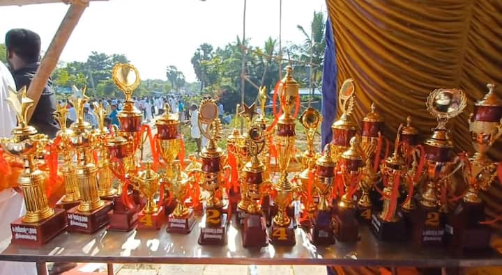 குதிரைகளுக்கான ரேக்ளா ரேஸ் மதியம் 1.30 மணிக்கு நடைபெறும். இதனை காண ஆயிரக்கணக்கான ரசிகர்கள் திருக்கடையூரில் குவிந்துள்ளனர். தொடர்ந்து வெற்றி பெற்ற போட்டியாளர்களுக்குப் பரிசுகள் வழங்கப்பட உள்ளனர். முன்னதாக கால்நடை மருத்துவர் குழுவினர் பேட்டியில் பங்கேற்கும் மாடு மற்றும் குதிரைகளை பரிசோதனை செய்து தகுதி சான்றுகள் வழங்கி பேட்டிகளுக்கு அனுமதித்தனர். ரேக்ளா பந்தயத்தை அடுத்து பாதுகாப்பு பணியில் சுமார் 300 -க்கும் மேற்பட்ட காவல்துறையினர் பாதுகாப்பு பணியில் ஈடுபட்டுத்தபட்டுள்ளனர்.