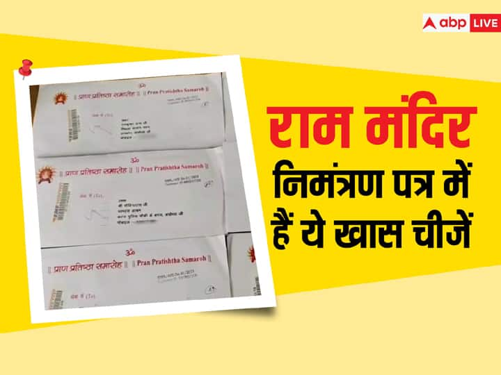 What is included in the Ram Mandir Invitation Card Kit राम मंदिर के निमंत्रण पत्र के किट में क्या है?