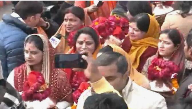 Jal Kalash Yatra from Saryu Coast to Ram Temple Jal Kalash yatra: ਸਰਯੂ ਘਾਟ ਤੋਂ ਰਾਮ ਮੰਦਿਰ ਪਹੁੰਚੀ ਜਲ ਕਲਸ਼ ਯਾਤਰਾ