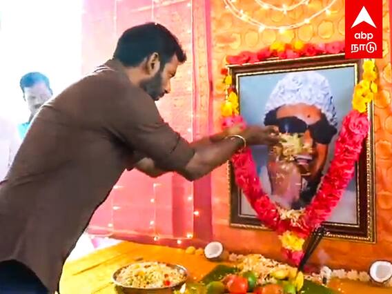 Vishal Celebrates MGR Birthday - MGR 107வது பிறந்தநாள் விஷால் செய்த செயல்! வியப்பில் திரையுலகினர்