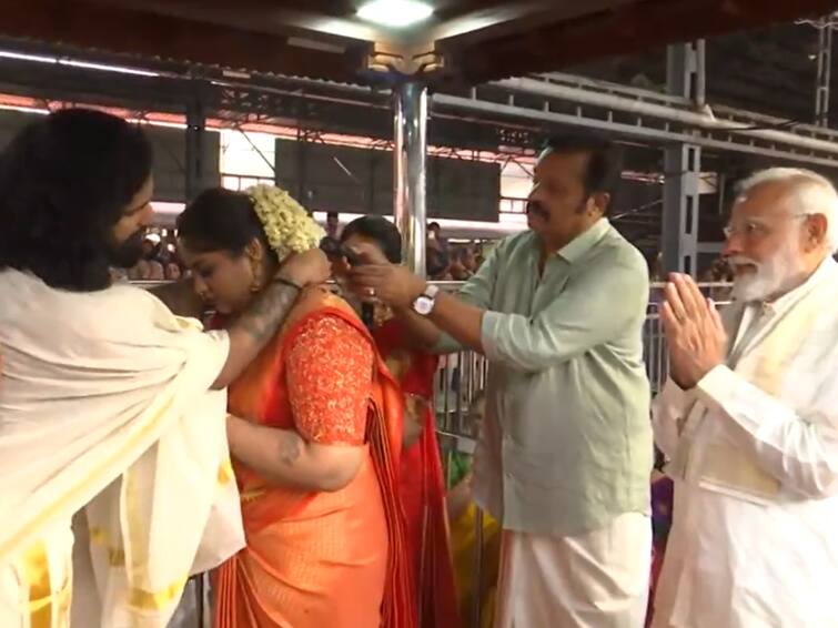 Actor and Politician Suresh Gopi Daughter Marriage, PM Modi and Mammootty, Mohanlal Attend The Wedding Actor Suresh Gopi Daughter Wedding: గుడిలో సింపుల్‌గా ప్రముఖ నటుడు సురేష్‌ గోపి కూతురు పెళ్లి.. హాజరైన ప్రధాని నరేంద్ర మోదీ