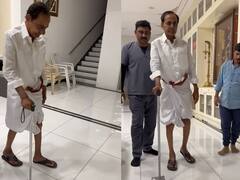 KCR Walking Video : హిప్ రీప్లేస్మెంట్ సర్జరీ తర్వాత కోలుకుంటున్న కేసీఆర్ | ABP Desam