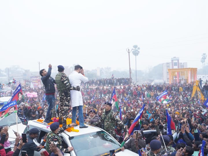 Chirag Paswan Rally: हाजीपुर के अक्षयवट राय स्टेडियम में बिहार फर्स्ट-बिहारी फर्स्ट 