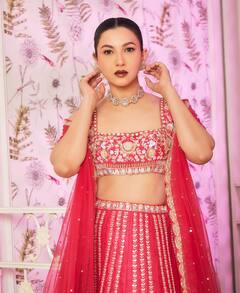 Gauahar Khan Turns Into An Ethereal Beauty In A Pink Lehenga; PICS