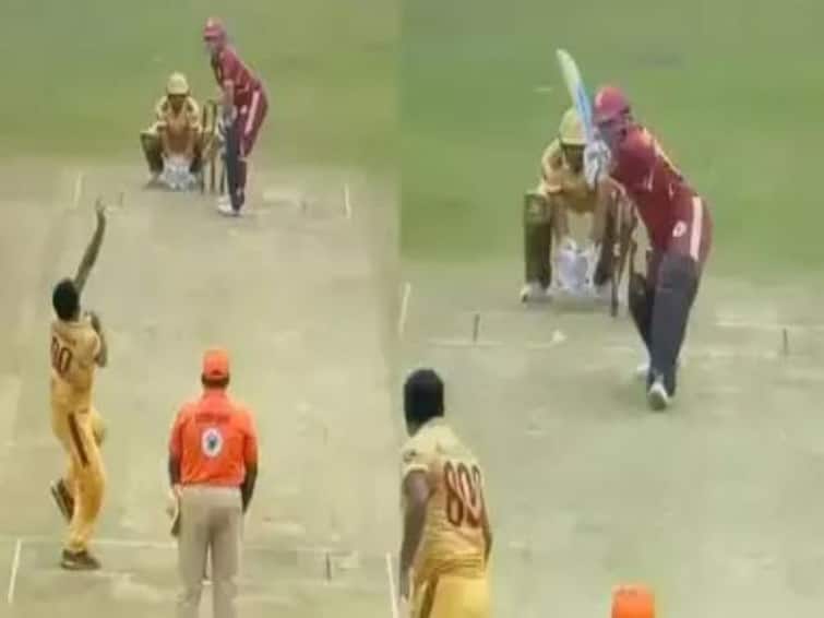 Muttiah Muralitharan Gets Sachin Tendulkar Wicket On First Ball Viral Video One world one family t20 Muttiah Muralitharan Gets Sachin Tendulkar’s Wicket On First Ball As Legends Return On Cricket Field- WATCH