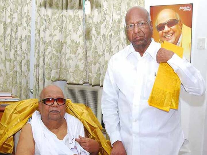 DMK Veteran leader Arcot veerasamy suffer from illness admitted in a hospital in Chennai திமுக மூத்த தலைவர் ஆற்காடு வீராசாமிக்கு உடல்நலக்குறைவு.. மருத்துவமனையில் அனுமதி..!