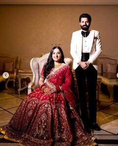 Sruishty Mann: ਸਰੁਸ਼ਟੀ ਮਾਨ ਦੇ ਵੈਡਿੰਗ ਰਿਸੈਪਸ਼ਨ ਦੀਆਂ ਪਹਿਲੀਆਂ ਤਸਵੀਰਾਂ ਵਾਇਰਲ, ਜਾਨ ਕੱਢ ਲਏਗਾ ਜੋੜੀ ਦਾ ਘੈਂਟ Look