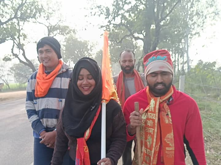 Ramlala Pran Pratishtha Shabnam Shaikh Mumbai Muslim girl reached Mahoba UP Hindu organization gave warm welcome ann Ram Mandir Opening: मुंबई से पैदल अयोध्या जा रही राम भक्त शबनम पहुंची महोबा, हिंदू संगठन ने किया जोरदार स्वागत