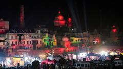 Ram Mandir Inauguration: লেজার আলোর দ্যুতি, কড়া নিরাপত্তা ব্যবস্থা, অযোধ্যায় ভিড় ভক্তদের
