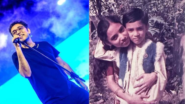 Anupam Roy posts childhood picture with mother on her birthday Anupam Roy: 'বাংলা ভাষা ভালবাসতে শিখিয়েছে মা', ছোটবেলার ছবি পোস্ট করে জন্মদিনের শুভেচ্ছা অনুপম রায়ের