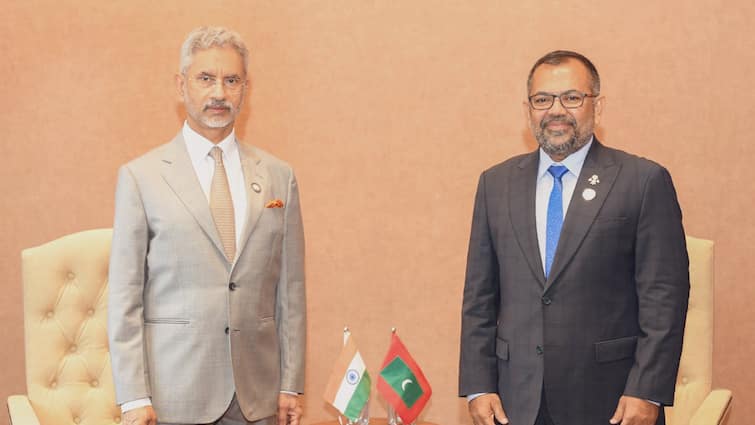 Jaishankar Meets Maldivian Counterpart Bilateral Ties Withdrawal Of Military Troops Bilateral Ties, Withdrawal Of Military Troops Feature In Talks As Jaishankar Meets Maldivian Counterpart