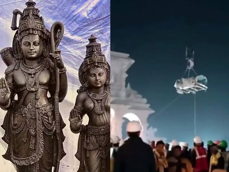 ayodhya ram mandir inauguration shri ram lalla entered ram temple for the first time -watch video Watch Video: அயோத்தி ராமர் கோயிலில் நிறுவப்பட்ட குழந்தை ராமர் சிலை.. இன்று முதல் சிறப்பு சடங்குகள் தொடக்கம்!