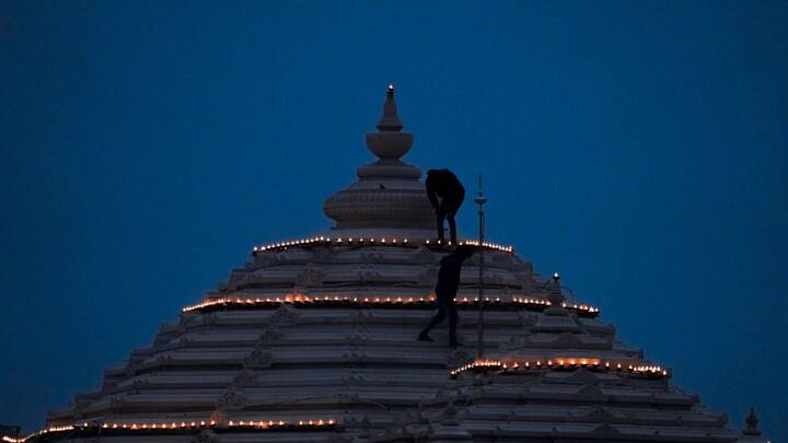 During his visit, Adityanath offered prayers at the Hanuman Garhi temple, visited the Ram temple, and inspected the entire premises. He reviewed the preparations for the consecration ceremony, directing officials to create an action plan for the next six months for the convenience of devotees in Ayodhya Dham. (Image Source: PTI Images)