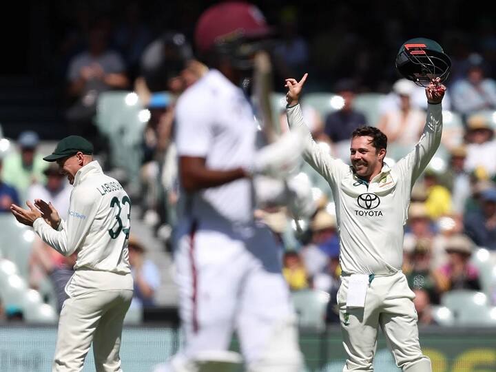 AUS vs WI Adelaid Test Scorecard Highlights Australia beat West Indies Josh Hazlewood AUS vs WI Test: ढाई दिन भी नहीं चल पाया एडिलेड टेस्ट, ऑस्ट्रेलिया ने वेस्टइंडीज को एकतरफा अंदाज में हराया; हेजलवुड के 9 विकेट