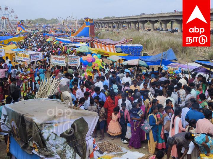 ஆற்று திருவிழாவில் குவிந்த மக்கள்