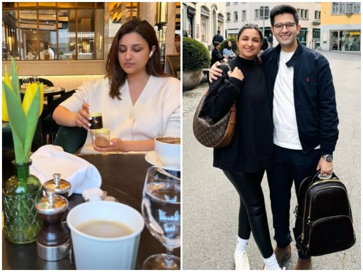 Parineeti Chopra share cute PIC of herself sneakily clicked by hubby Raghav Chadha Parineeti Chopra  के लिए कैमरामैन बने पति Raghav Chadha,  एक्ट्रेस की चुपके से क्लिक की ये क्यूट फोटो