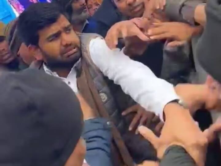 Rajasthan Viksit Bharat Sankalp Yatra BJP leaders clash with MP Ranjeeta Koli security in Bharatpur ANN Rajasthan News: भरतपुर में 'विकसित भारत संकल्प यात्रा' में हंगामा, सांसद की सुरक्षा में लगे सुरक्षाकर्मियों से भिड़े BJP नेता