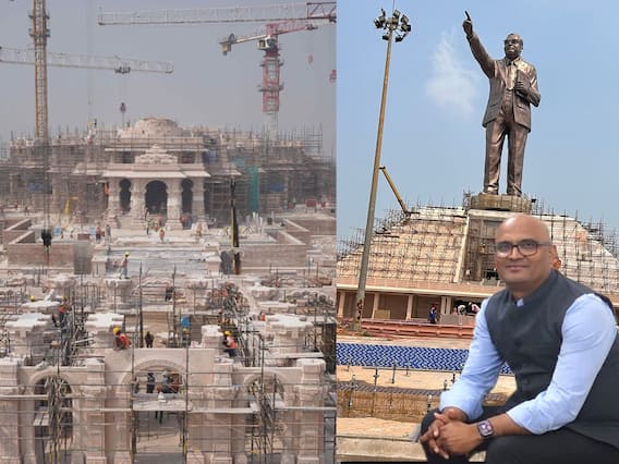 Naresh Kumawat Vijayawada Ambedkar Statue : విజయవాడ అంబేడ్కర్ స్టాచ్యూ శిల్పి ఈయనే | ABP Desam