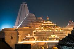 Ram Mandir Photo: प्राण प्रतिष्ठा से पहले जगमगाती रोशनी में नहाया राम मंदिर, नहीं देखी होगी ऐसी तस्वीरें