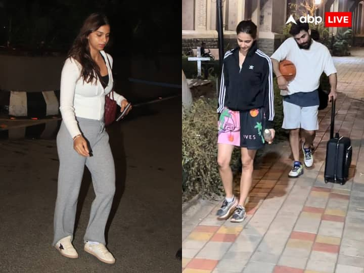 Celebs Spotted In Mumbai:शाहरुख खान की बेटी सुहाना खान को हाल ही में अपने मां गौरी खान के साथ स्पॉट किया गया. वहीं एक्ट्रेस दिशा पटानी अपनी बेस्टी मौनी रॉय के पति सूरज के साथ बास्केटबॉल खेलती दिखीं.