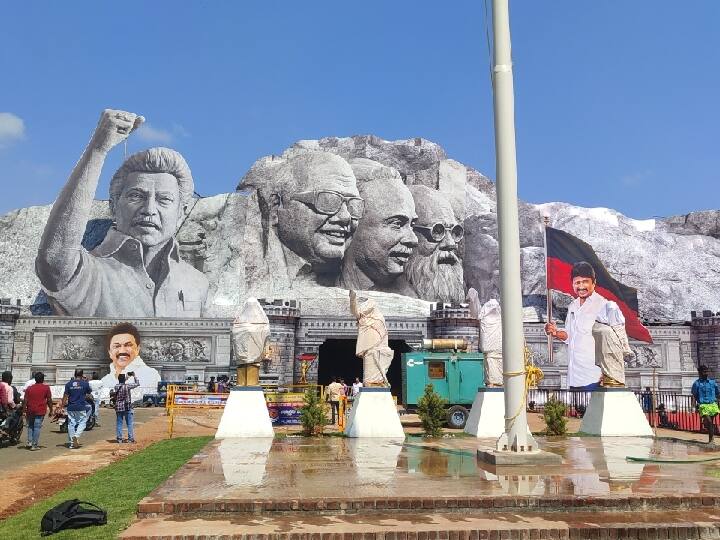 DMK Youth Wing Conference - Five lakh people are expected to participate. DMK Youth Wing Conference: தடபுடலாக தயாராகும் சேலம்! ஏற்பாடுகளை கேட்டா அசந்து போவீங்க! களைகட்ட போகும் திமுக இளைஞர் அணி மாநாடு!