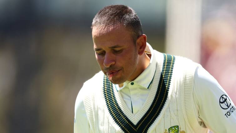 AUS vs WI 1st Test Shamar Joseph Nasty Bouncer Leaves Usman Khawaja Spilling Blood WATCH Viral Video AUS vs WI 1st Test: Shamar Joseph's Nasty Bouncer Leaves Usman Khawaja Spilling Blood - WATCH