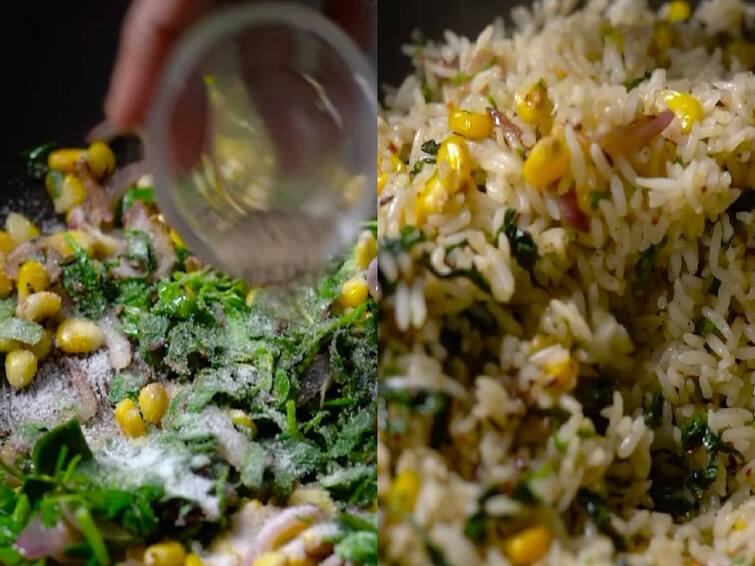 Corn Moringa Pulao Lunch box recipe Check out delicious dish Corn Moringa Pulao: லஞ்ச் பாக்ஸ் சீரிஸ் - ஸ்வீட்கார்ன் முருங்கை புலாவ்- ரெசிபி!