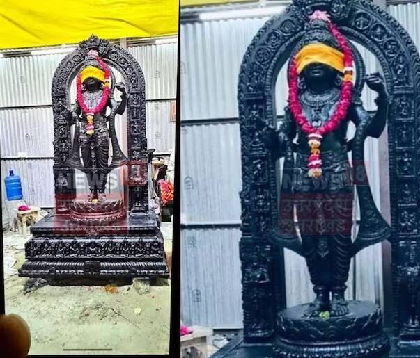 રામલલાની આ 51 ઈંચ ઊંચી પ્રતિમા કર્ણાટકના શિલ્પકાર અરુણ યોગીરાજ દ્વારા બનાવવામાં આવી છે. હાલમાં ગર્ભગૃહમાં સ્થાપિત મૂર્તિની વૈદિક વિધિ ચાલી રહી છે.