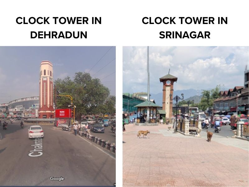 Fact Check: Video Of Srinagar Clock Tower Projecting Lord Ram Image Is From Dehradun