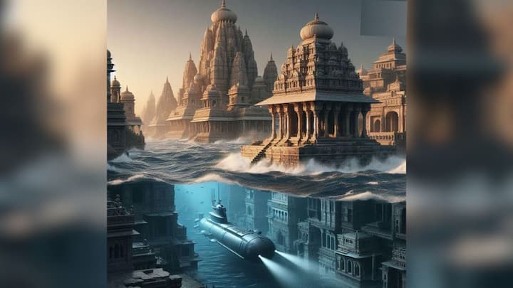 জলে নিমজ্জিত দ্বারকা নগরীকে ঘিরে গুজরাত সরকারই দেশের প্রথম সাবমেরিন কেন্দ্রীক পর্যটন গড়ে তুলতে চলেছে। সেই নিয়ে মাজগাঁও ডক লিমিটেড সংস্থার সঙ্গে চুক্তিও হয়েছে তাদের। ২০২৪ সালের দীপাবলিতেই জলের নিচে এই পর্যটনের সূচনা ঘটানোর লক্ষ্য রয়েছে। এর আওতায় সমুদ্রের নিচের জগৎ কাছ থকে দেখার সুযোগ পাবেন পর্যটকরা। ছবি: ফ্রিপিক ও ডিডি নিউজ।