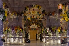 Ram Mandir : भव्य सोहळ्याला उरले अवघे काही तास, लोकार्पणाआधी राम मंदिराचे Exclusive फोटो 'एबीपी माझा'वर