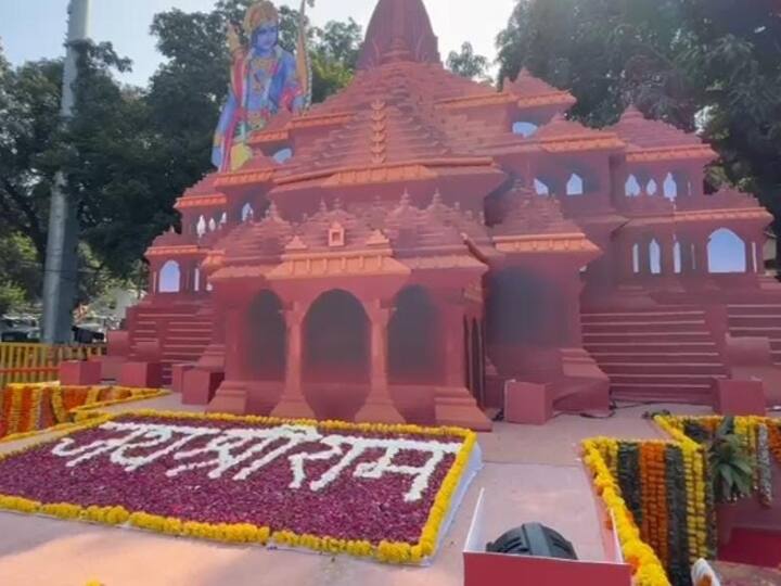 Ayodhya Ram Mandir Inauguration MLA Rameshwar Sharma made an model of Ram Mandir In Bhopal Ann Ramlala Pran Pratishtha: भोपाल में अयोध्या की झलक, विधायक रामेश्वर शर्मा ने बनावाया राम मंदिर का हूबहू मॉडल